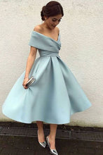 Beautiful Homecoming Dress Off-the-shoulder Satin Short Prom Dress Party Dress JK294|Annapromdress