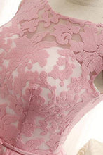 Lace Homecoming Dress Bateau Lace-up Bowknot Short Prom Dress Party Dress JK309