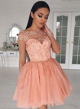 Cute and Sexy Homecoming Dress Appliques Chiffon Short Prom Dress Party Dress JK343