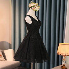 Little Black Dress Lace Cute Homecoming Dress Short Prom Dress Party Dress JK353