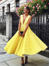 Chic Homecoming Dress Sexy Appliques Daffodil Short Prom Dress Party Dress JK354