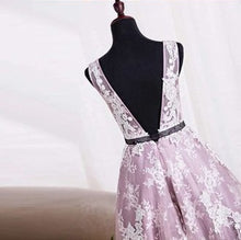 Cute Homecoming Dress Scoop Knee-length Appliques Short Prom Dress Party Dress JK364