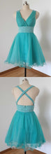 Sexy Homecoming Dress Criss-Cross Straps Sequins Short Prom Dress Party Dress JK365