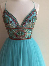 Beautiful Homecoming Dress A-line Spaghetti Straps Sexy Short Prom Dress Party Dress JK381