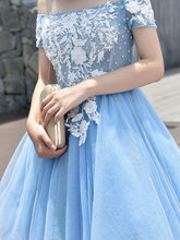 Beautiful Homecoming Dress Appliques Light Sky Blue Short Prom Dress Party Dress JK399