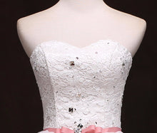 Cute Ivory Homecoming Dress Sweetheart Bowknot Lace Short Prom Dress Party Dress JK421