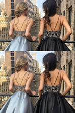 Sexy Homecoming Dress Spaghetti Straps Rhinestone Silver Short Prom Dress Party Dress JK424|Annapromdress