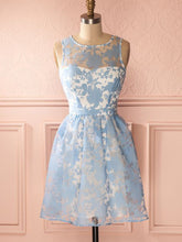Beautiful Fashion Homecoming Dress Scoop Lace Short Prom Dress Party Dress JK438