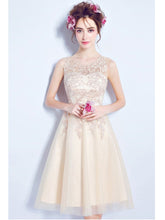 Beautiful Homecoming Dress Knee-length Appliques Short Prom Dress Party Dress JK446