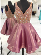 Sexy Homecoming Dress Straps A-line Organza Short Prom Dress Party Dress JK471