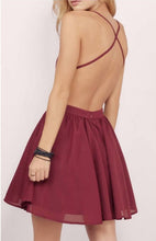 Burgundy Homecoming Dress Spaghetti Straps A-line Lace Short Prom Dress Party Dress JK479