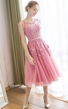 Beautiful Homecoming Dress A-line Appliques Short Chic Prom Dress Party Dress JK495