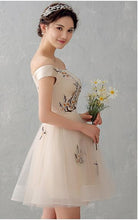 Cute Homecoming Dress A-line Off-the-shoulder Short Prom Dress Party Dress JK496