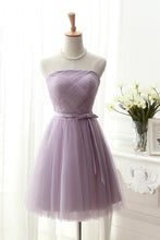 Chic Homecoming Dress Strapless A-line Tulle Short Prom Dress Sexy Party Dress JK498