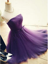 Chic Homecoming Dress Strapless A-line Tulle Short Prom Dress Sexy Party Dress JK498