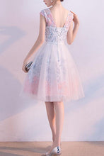 Cute Homecoming Dress A-line Scoop Knee-length Lace-up Short Prom Dress Party Dress JK522