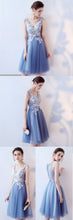 Sexy Homecoming Dress A-line V-neck Appliques Lace Short Prom Dress Party Dress JK531