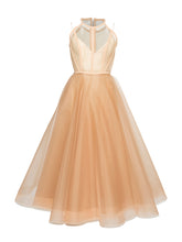 Chic Homecoming Dress Scoop A-line Tulle Sexy Tea-length Short Prom Dress Party Dress JK551