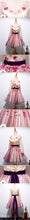 Floral Homecoming Dress V-neck A-line Beautiful Short Prom Dress Party Dress JK557