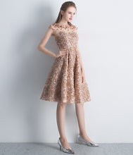 Chic Homecoming Dresses Knee-length A-line Lace Short Prom Dress Party Dress JK578|Annapromdress