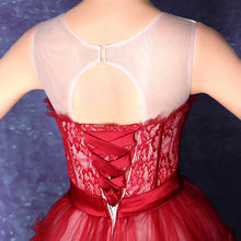 Burgundy Homecoming Dresses Ball Gown Lace Short Prom Dress Party Dress JK580|Annapromdress