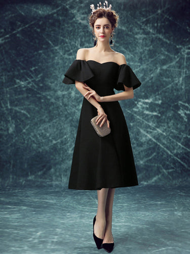 Beautiful Homecoming Dresses Little Black Dress Simple Prom Dress Party Dress JK586|Annapromdress