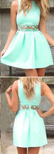 Chic Homecoming Dresses Lace A Line Simple Short Prom Dress Party Dress JK600|Annapromdress