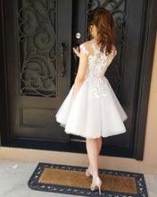 Lace Homecoming Dresses A-line Knee-length Short Prom Dress Party Dress JK604|Annapromdress