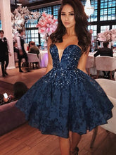 Ball Gown Homecoming Dresses Sweetheart Lace Short Prom Dress Party Dress JK608|Annapromdress