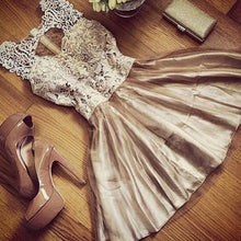 Chic Homecoming Dresses Aline Simple Short Prom Dress Lace Party Dress JK609|Annapromdress