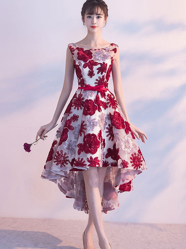 High Low Homecoming Dresses Burgundy Lace Short Prom Dress Party Dress JK622|Annapromdress Anna PromDress High Low Homecoming Dresses Burgundy Lace Short Prom Dress Party Dress JK622|Annapromdress Anna PromDress