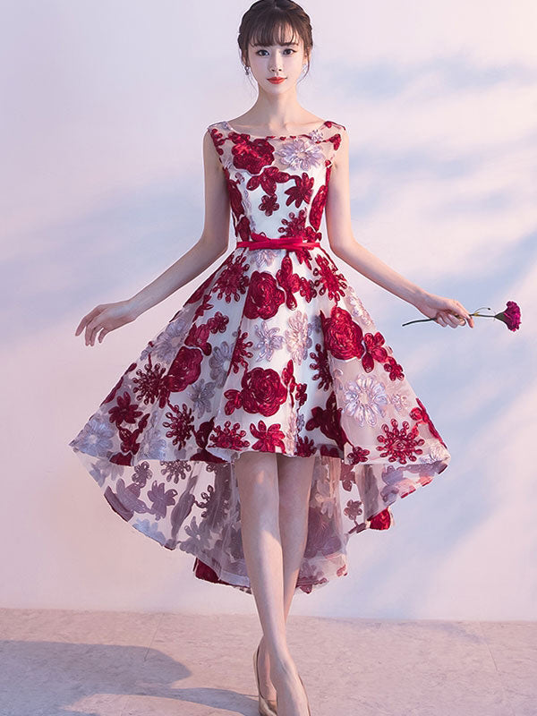 High Low Homecoming Dresses Burgundy Lace Short Prom Dress Party Dress JK622|Annapromdress Anna PromDress High Low Homecoming Dresses Burgundy Lace Short Prom Dress Party Dress JK622|Annapromdress Anna PromDress
