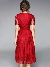 Lace Homecoming Dresses Burgundy Short Sleeve Short Prom Dress Party Dress JK648|Annapromdress