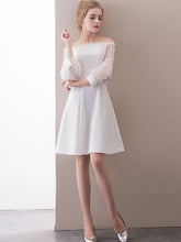 Long Sleeve Cute Homecoming Dresses A-line Short Prom Dress Party Dress JK650|Annapromdress