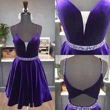 Cheap Homecoming Dresses Aline Velvet Chic Short Prom Dress Party Dress JK652|Annapromdress