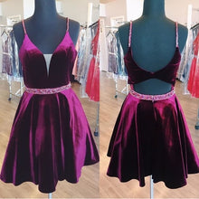 Cheap Homecoming Dresses Aline Velvet Chic Short Prom Dress Party Dress JK652|Annapromdress