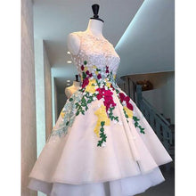 Beautiful High Low Homecoming Dresses Embroidery Short Prom Dress Party Dress JK670|Annapromdress