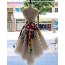 Beautiful High Low Homecoming Dresses Embroidery Short Prom Dress Party Dress JK670|Annapromdress