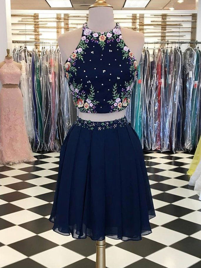 Two Piece Homecoming Dresses Embroidery Sparkly Short Prom Dress Party Dress JK685|Annapromdress Anna PromDress Two Piece Homecoming Dresses Embroidery Sparkly Short Prom Dress Party Dress JK685|Annapromdress Anna PromDress