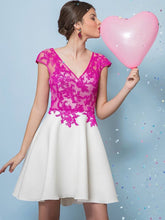 Beautiful Homecoming Dresses Appliques A Line Short Prom Dress Party Dress JK697|Annapromdress