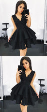Beautiful Homecoming Dresses V-neck Lace Short Prom Dress Party Dress JK702|Annapromdress