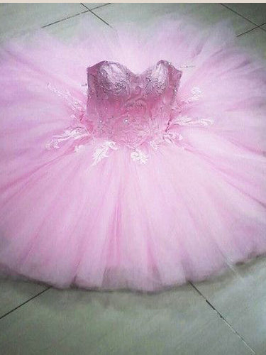Ball Gown Homecoming Dresses Sweetheart Pink Short Prom Dress Chic Party Dress JK717|Annapromdress