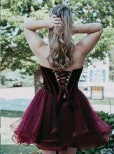 Cheap Homecoming Dresses Sweetheart Burgundy Simple Short Prom Dress Party Dress JK720|Annapromdress