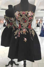 Little Black Dress Cute Homecoming Dresses A line Short Prom Dress Party Dress JK733|Annapromdress