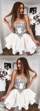 Cute Homecoming Dresses Scoop Aline Appliques Short Prom Dress Party Dress JK761|Annapromdress