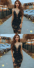 Little Black Dress Sexy Homecoming Dresses Column Short Prom Dress Party Dress JK779|Annapromdress