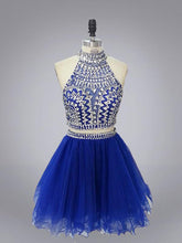 Two Piece Homecoming Dresses Beautiful Rhinestone Short Prom Dress Sexy Party Dress JK796|Annapromdress