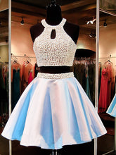 Two Piece Homecoming Dresses Beading Sparkly Short Prom Dress Sexy Party Dress JK798|Annapromdress