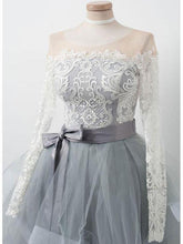 Long Sleeve Homecoming Dresses Beautiful Lace Pink Short Prom Dress Party Dress JK807|Annapromdress