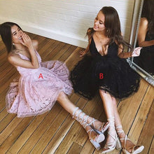 Cute Homecoming Dresses Spaghetti Straps Lace Short Prom Dress Sexy Party Dress JK826|Annapromdress